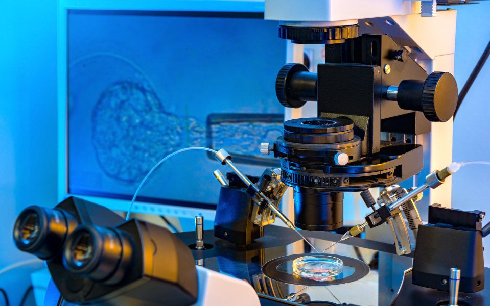 Imagem de um equipamento do laboratório de embriologia da Pronatus.